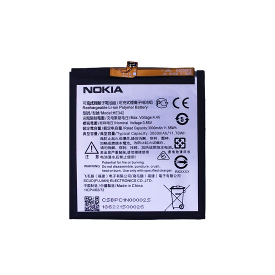 Battery HE342 for Nokia 6.1 Plus/5.1 Plus/TA-1105 DS/X6/Nokia 7.1 3000mAh